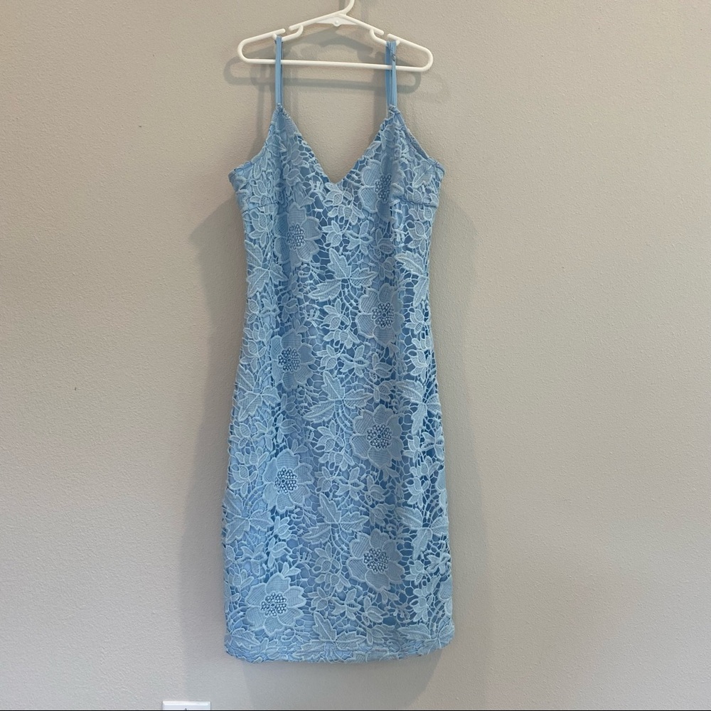 Baby Blue Lace Dress
